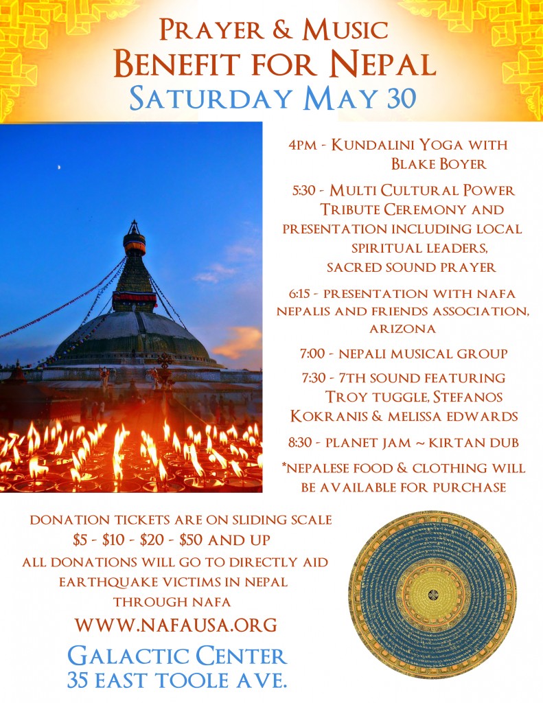 Prayer and Music Benefit for Nepal Event
